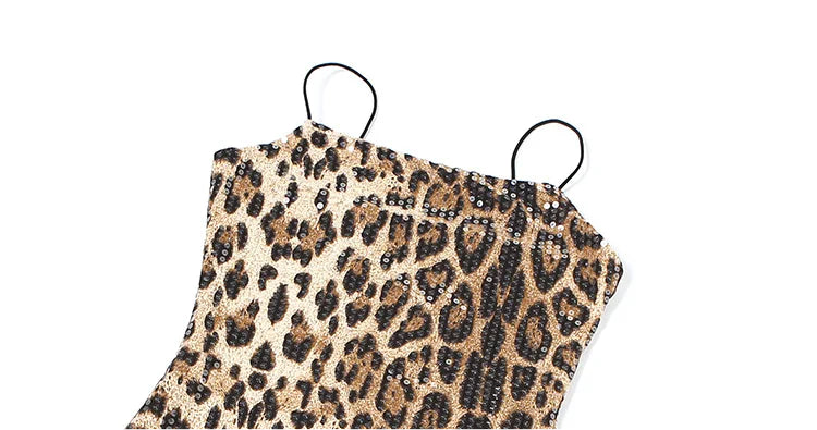 Big Mama Cheetah Print Mini Dress