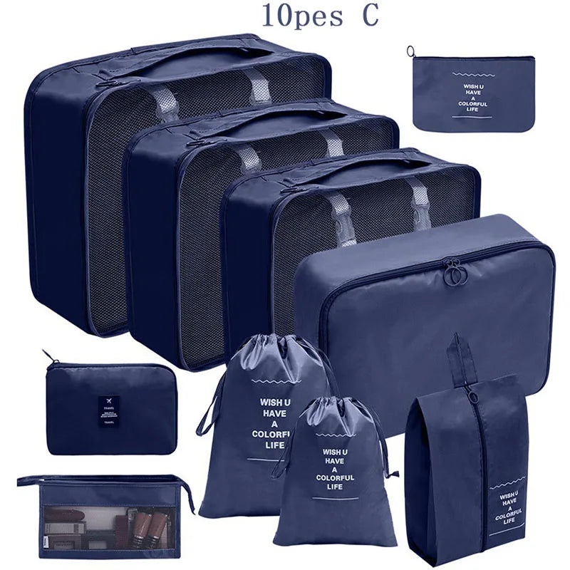 10 Pcs/Set Travel Bags Organizer