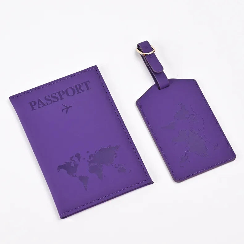 Leather Passport Holder & Luggage Tag