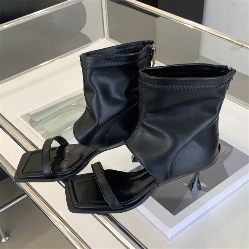 Gladiator Square Toe Women Boots