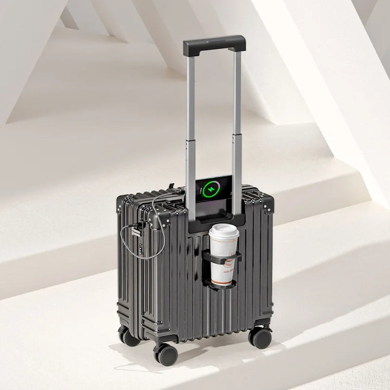 Aluminum Frame Travel bag Suitcase Rolling Luggage 18/20 inch Trolley Luggage Carry-On Cabin Suitcase