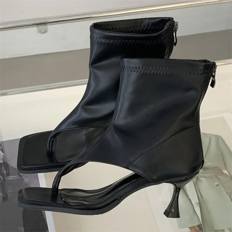 Gladiator Square Toe Women Boots