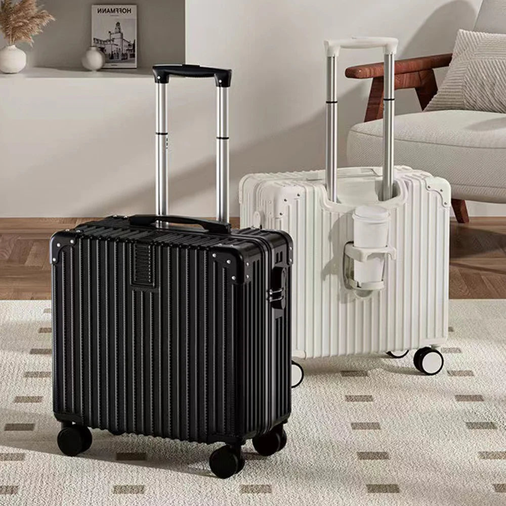 Aluminum Frame Travel bag Suitcase Rolling Luggage 18/20 inch Trolley Luggage Carry-On Cabin Suitcase