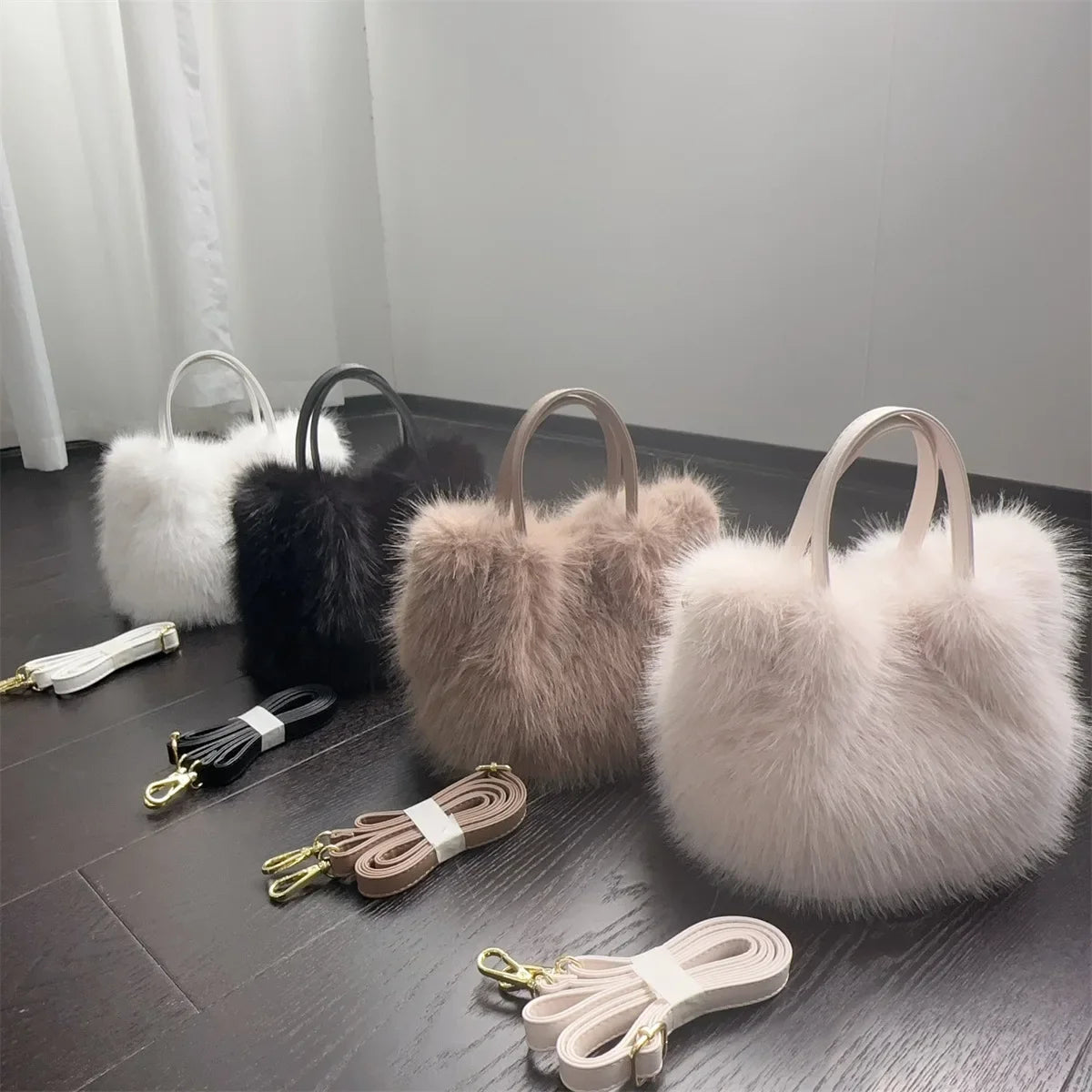 Faux Fur Shoulder/Handbag