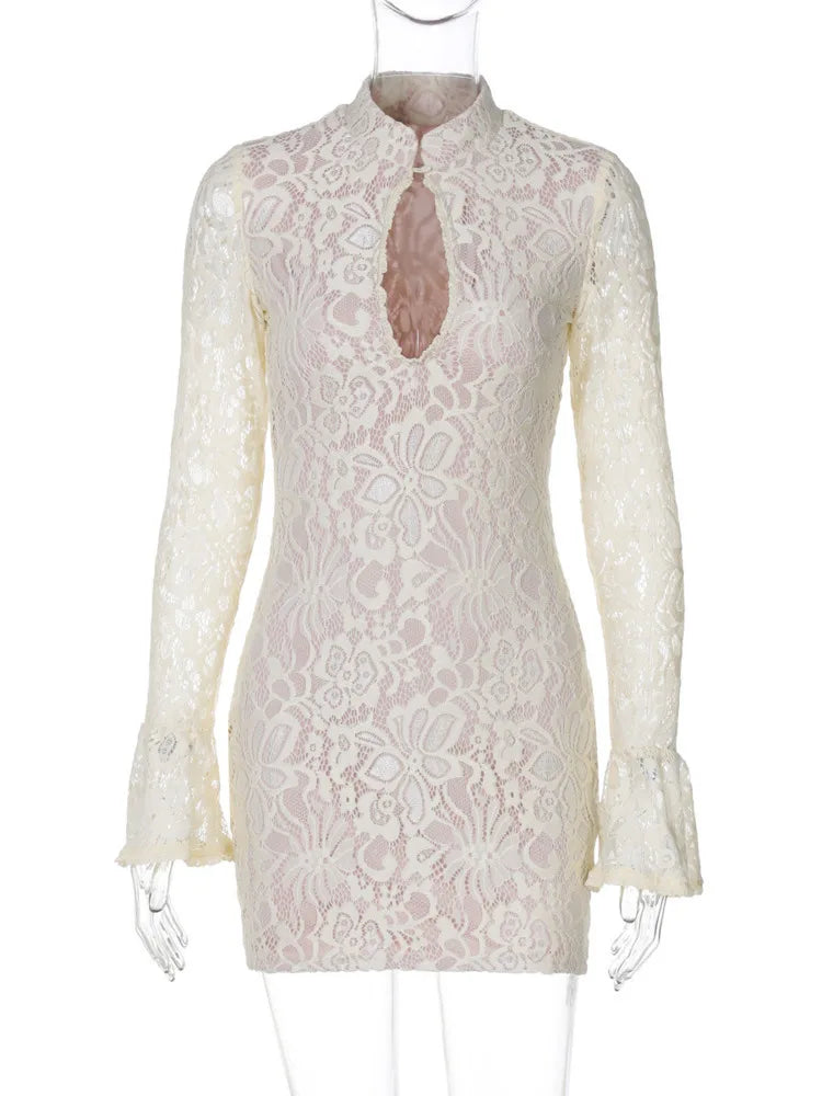 Mozision Lace Mini Dress