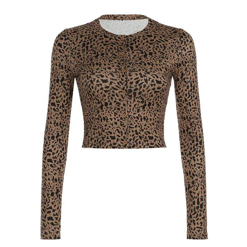 Autumn Knitted Leopard 2 Piece Set