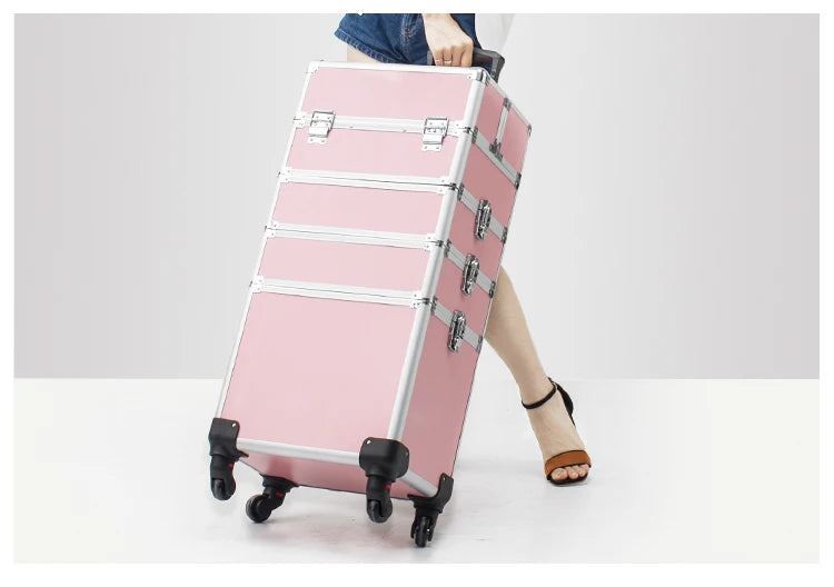 Professional Cosmetic Case Large Trolley Suitcase