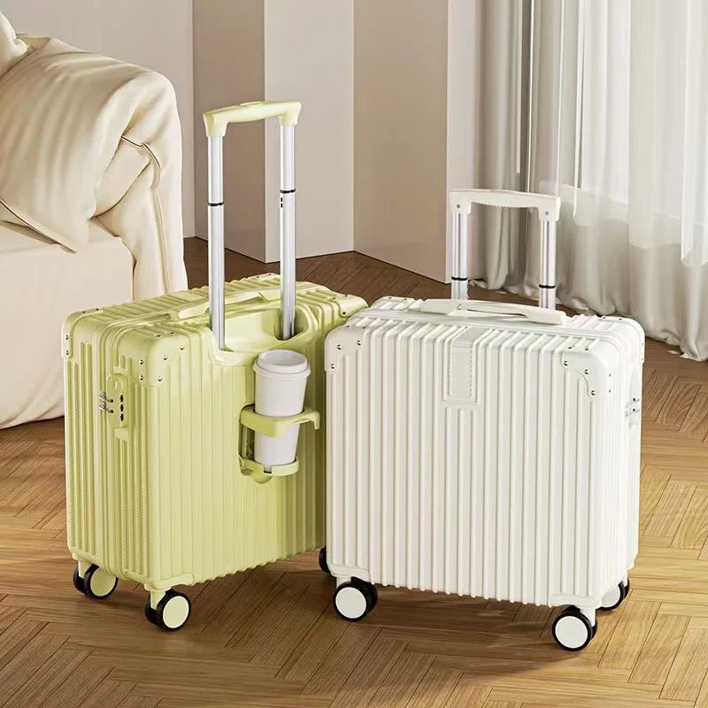 Aluminum Frame Travel bag Suitcase Rolling Luggage 18/20 inch Trolley Luggage Carry-On Cabin Suitcase