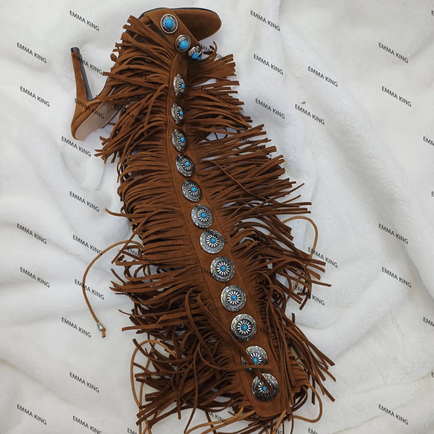 “ Pocahontas” Fringe Heels